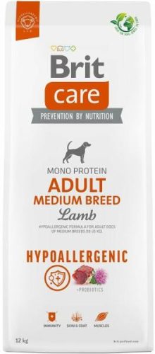 Brit Care Dog Hypoallergenic Lamb Adult Medium Breed 12kg