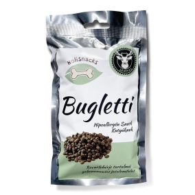   Holisnacks Bugletti rovarfehérjés hipoallergén snack kutyáknak szarvasmájas 100g