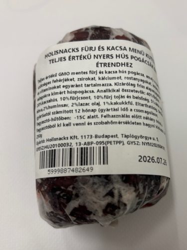 Holisnacks Barf Fürj és kacsa Menü 250 g