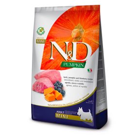   N&D Dog Grain Free bárány&áfonya sütőtökkel adult mini 800g