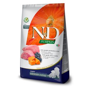   N&D Dog Grain Free bárány&áfonya sütőtökkel puppy medium/maxi 2,5kg 