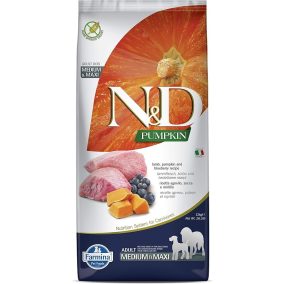   N&D Grain Free Pumpkin Adult Medium/Maxi Bárány & áfonya 12 kg