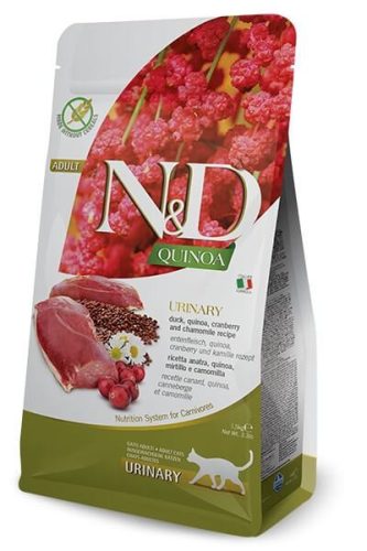 N&D Cat Adult Quinoa Urinary - kacsa 1,5 kg
