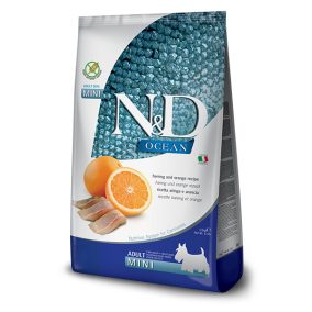 N&D Grain Free hering&narancs adult mini 800g