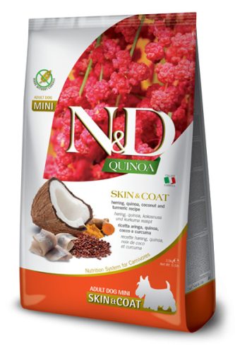 N&D Dog Quinoa Skin&coat hering&coconut adult mini 800g