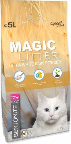 Magic Litter Bentonite Ultra White Babapor 5 L