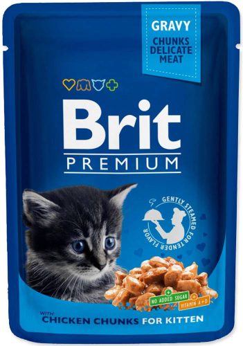 Brit Premium Cat Gravy Kitten csirke 100 g