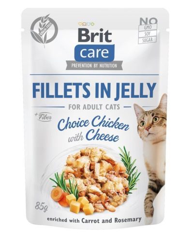Brit Care Fillets in Jelly csirke & sajtal 85g