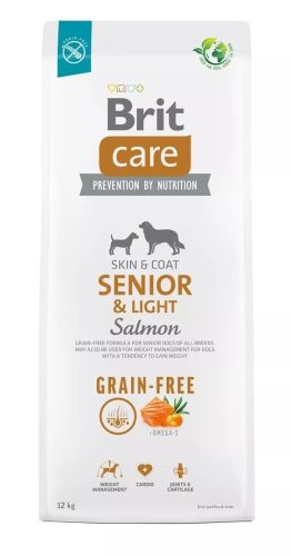 Brit Care Grain-Free Senior & Light Salmon & Potato Grain-free - Gabonamentes 12 kg