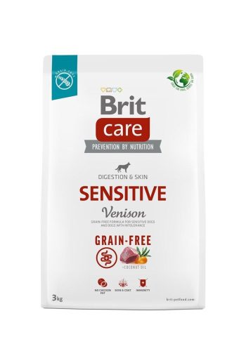 Brit Care Grain-Free Sensitive Venison & Potato Grain-free - Gabonamentes 3 kg