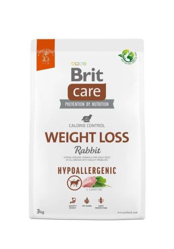 Brit Care Hipoallergén Weight Loss Rabbit & Rice Hipoallergén 3 kg