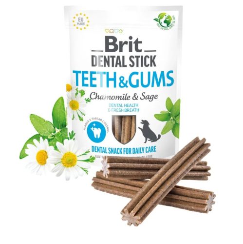 Brit Dental Stick Teeth & Gums – Kamilla és zsálya 251 g