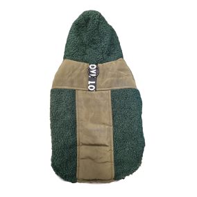 Kutyakabát buklé zöld 22 cm
