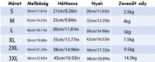 Kutyakabát vízlepergetős mintás 38 cm